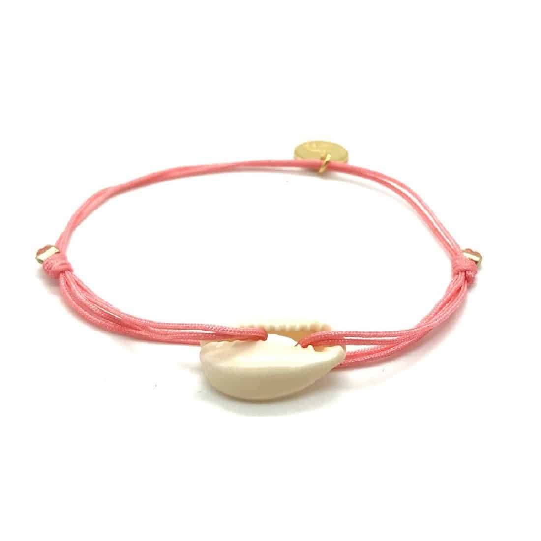 Munich Jewels Armband Isarsommer Flamingo mit Kauri Muschel