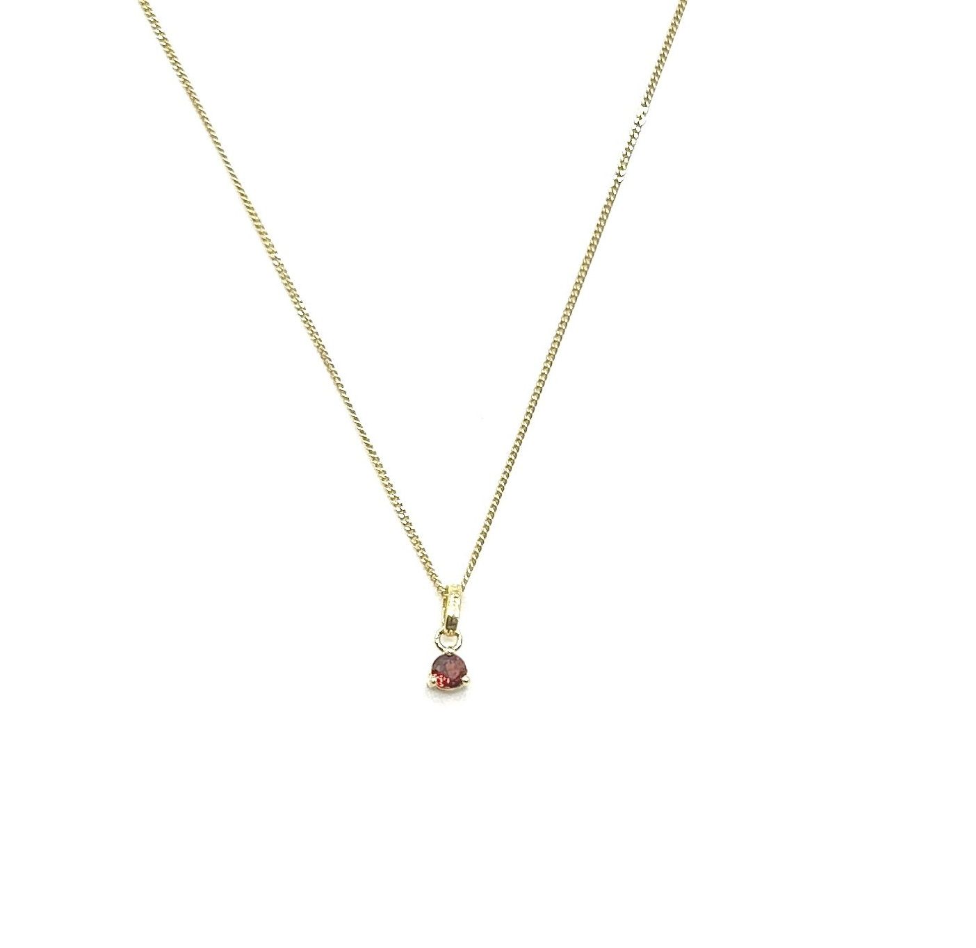 Necklace January Birthstone Garnet